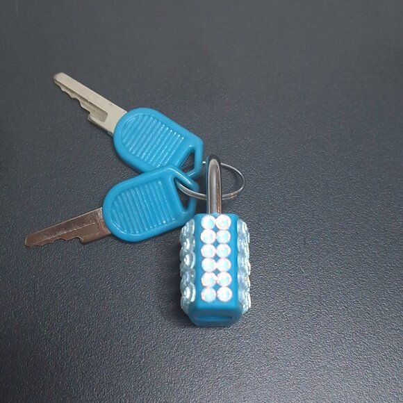 Small Bedazzled Locks with Keys, Bling Padlock - Picture 7 of 14